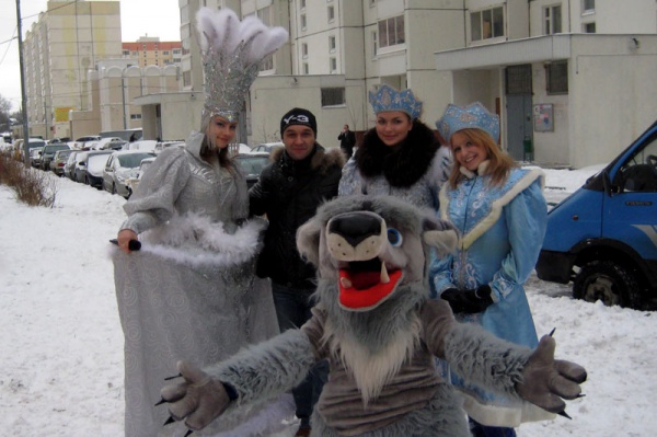 2008 год. Приезд снежной королевы в Кожухово.