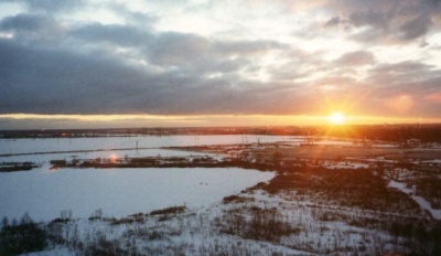 Восход солнца на Святым озером