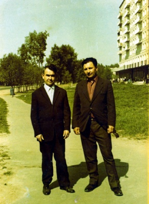 Николай Петрович Соколов с товарищем по работе