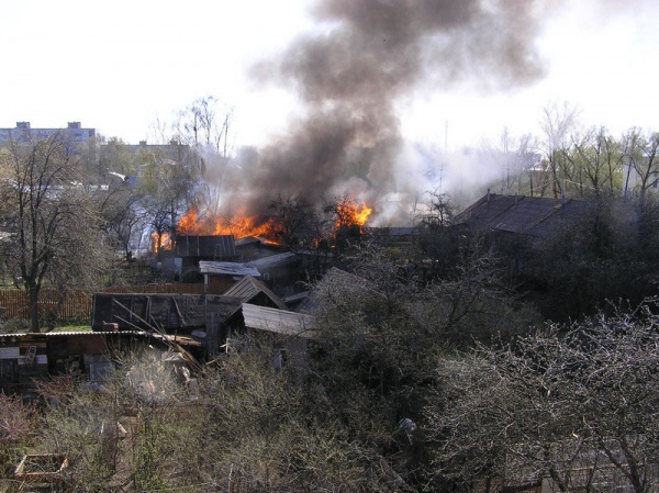 Косино в огне. Весна 2009 года.