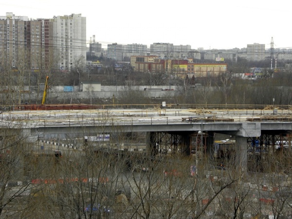 Строительство новой развязки на Новоухтомском шоссе