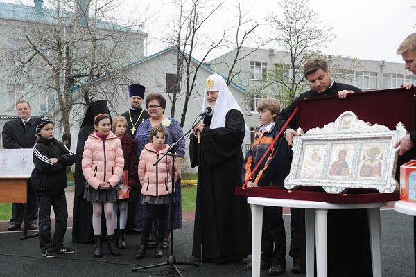 Святейший Патриарх Московский и всея Руси нанёс визит в Косино. Май 2013 года.